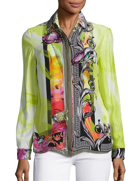 versace blos|versace blouses for women.